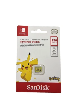 BRAND NEW / SEALED - SanDisk Nintendo Switch Pokemon - 256GB microSDXC - Genuine - Image 1 of 2