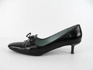 Sigerson Morrison Damen-Pumps schwarz Lackleder Größe 9 Slipper mit Schleife - Bild 1 von 11