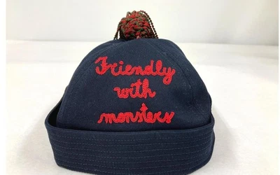 GUCCI подлинный Monster дружественный крышка темно-синий хлопок высокого качества подержанные дети - Изображение 1 из 4