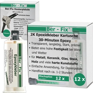 Ber-Fix 2K Epoxidharz Kleber – 30 Min Epoxy 2K Kleber für starke Verbindungen - Bild 1 von 19