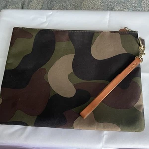 Boulevard BLVD CA Large Zip Canvas Camo Naomi Clutch Tasche Geldbörse Kosmetiktasche - Bild 1 von 13