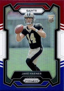 2023 Panini Prizm - Rookies Jake Haener #374 Red White & Blue Prizm (RC)   - Picture 1 of 3