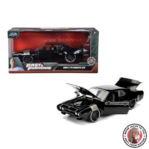 NUOVO JADA TOYS 1/24 Fast & Furious Plymouth GTX 1972 Black Dom's PLYMOUTH - Immagine 1 di 1