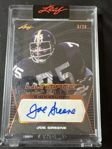 2021 Leaf Ultimate Sports Signatures Mean Joe Greene Auto Bronze /20 Sealed - Picture 1 of 2