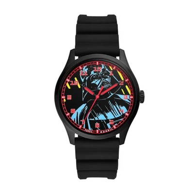 Mens Wristwatch FOSSIL STAR WARS SE1107 Silicone Black Darth Vader LIMITED - Image 1 of 4