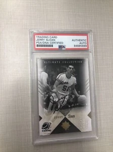 JERRY SLOAN SIGNED AUTOGRAPH TRADING CARD PSA SLAB COA 2010 UPPER DECK ULTIMATE  - Picture 1 of 5