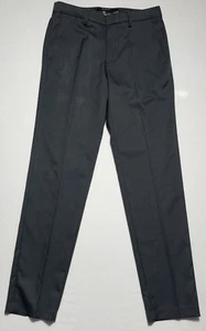 Pantalone elegante Haggar Cool 18 Pro uomo grigio classico piatto davanti elasticizzato golf 30x32 - Foto 1 di 9
