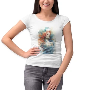 Camiseta Sirena Mujer Vacaciones de Verano Camiseta Divertida Camiseta Top Regalo Little Sea Beac - Imagen 1 de 2