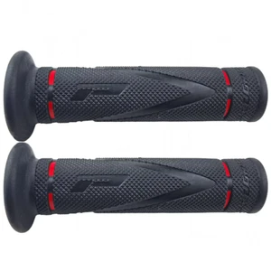 COPPIA 2 MANOPOLE PROGRIP 838 ROSSE GEL D.22-25 UNIVERSALI TRIAL STRADA MOTO - Foto 1 di 3