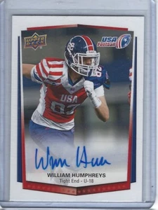 2015 Upper Deck USA US National Team William Humphreys Autograph Auto - Picture 1 of 1