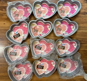 Vintage *BRAND NEW* Ekco Baker's Secret Non-Stick Double Heart Cake 12 Pan Lot - Picture 1 of 7