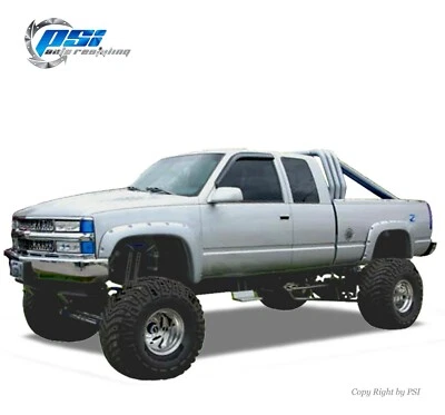 Pocket Bolt Fender Flares Paintable Finish Fits GMC Chevrolet C/K 1500 2500 3500 - Image 1 of 3