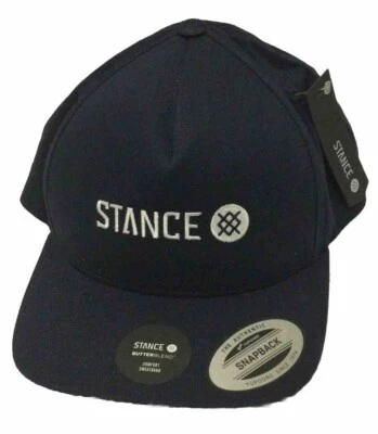 Gorra STANCE Icon 6 paneles Snapback azul marino talla adulto ajustable nueva con etiquetas  Foto 1 de 4