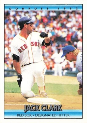 1992 Donruss #169 Jack Clark Boston Red Sox - Image 1 of 2