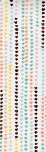 Strings of Hearts Dekopapier, laminiertes Lesezeichen - Bild 1 von 1
