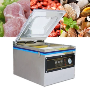 Máquina selladora al vacío comercial 800 W cámara embalaje ahorro de alimentos 110 V - Imagen 1 de 12