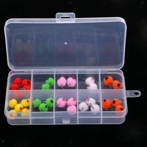 36Pcs/Box Glo Bug Egg Assorted Fly Salmon Trout Fly Fishing Flies - Picture 1 of 9