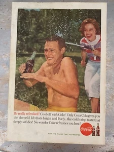 Magazine ad Coca Cola, Vintage 1960, 63/4" X 10". See Comments and Picture. - Picture 1 of 2