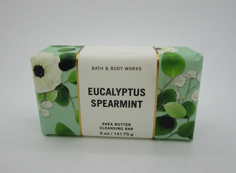 EUCALYPTUS SPEARMINT Bath & Body Works Shea Butter Cleansing Bar 5oz - Image 1 of 1
