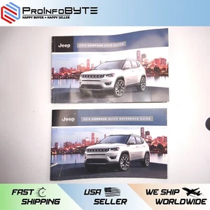 Jeep Compass 2019 19 guía del usuario + juego de guías de referencia rápida (sin estuche) fabricante de equipos originales - Imagen 1 de 7