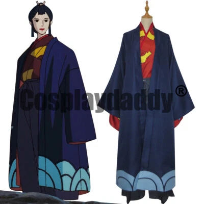 IN STOCK Princess Mononoke Irontown Lady Eboshi Kimono Anime Cosplay Costume - Image 1 of 4