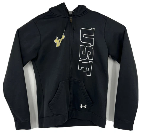 Under Armour University of South Florida Bulls USF Womens Full Zip Hoodie Large Cover