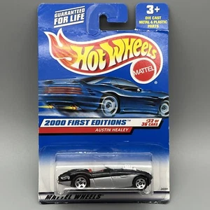 Hot Wheels 2000 First Editions Austin Healey Collector #092 Black/Silver Read - Picture 1 of 15