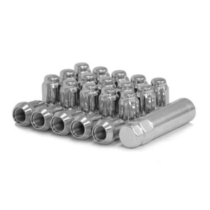 SET of (20) 14x1.5mm Chrome Spline Lug Nuts - Picture 1 of 3