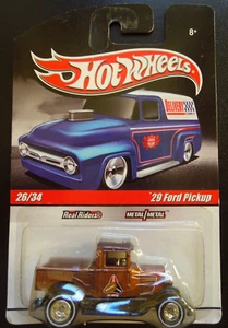 HOT WHEELS - Real Riders - '29 Ford Pickup - Metallic Brown - 2010 - Picture 1 of 8
