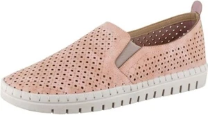 Easy Street Women's Fresh Slip On Sneakers Low Top Blush Pink Size 7.5 W - Picture 1 of 4