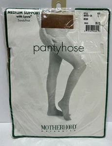 Motherhood Maternity Medium Support Pantyhose Size Large Beige Maternity Support - Picture 1 of 5