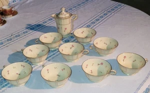 Partie de service à café porcelaine de Limoges B & Cie Bernardaud 10 pièces - Imagen 1 de 10