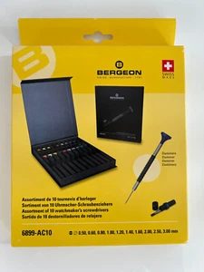 Bergeon 6899-AC10, 10-teilige ergonomische Edelstahl Uhrmacher Schraubendreher - Bild 1 von 5