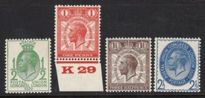1929 ½d-2½d POSTAL UNION CONGRESS U/MINT SET OF FOUR. SG 434-7 - Picture 1 of 1