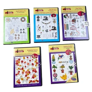 Lot of 5 Amazing Designs Embroidery Solutions Patterns Floral Kids Quilt Pattern - Picture 1 of 9