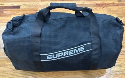 NUEVO Bolso de Lona Supreme FW23 3D Logotipo Caja Negra Logo Foto 1 de 4