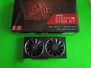 GRAFICA GAMING PowerColor RED DRAGON RX 5700XT 8 GB PCIe x16 GPU3X DP 1X HDMI - Imagen 1 de 9