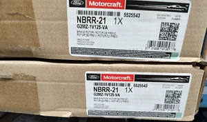 Set of 2 - NEW OEM Ford Motorcraft Front Disc Brake Rotors NBRR-21 G2MZ-1V125-VA - Picture 1 of 1