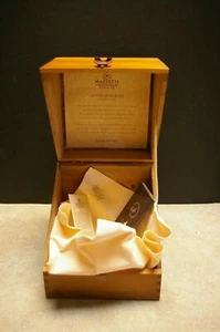 MAZZETTI D'ALTAVILLA GRAPPA DI BAROLO DECANTATORE DECANTER WOOD BOX 700ml ITALY - Picture 1 of 11