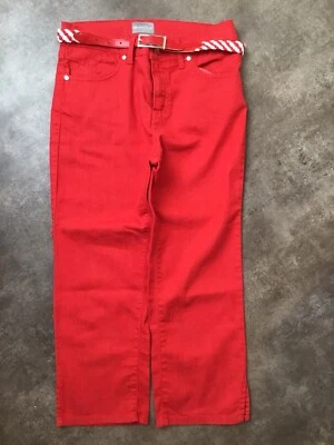 Per Una Ladies Red Capri Jeans - Size 10 - Image 1 of 3