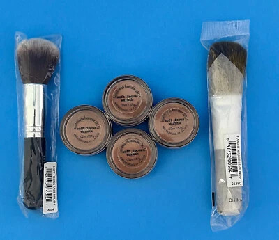 Bareminerals Bare Escentuals SOFT FOCUS WARMTH - LOT OF 4 - PLUS 2 BRUSHES - Image 1 of 2
