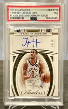 2021 Panini Flawless Tyrese Haliburton Flawless Autographs Gold #FA-TYH / PSA 7