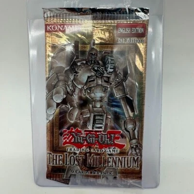 Yugioh El Milenio Perdido 1ª Edición Booster Pack Inglés Sellado de Fábrica Foto 1 de 2