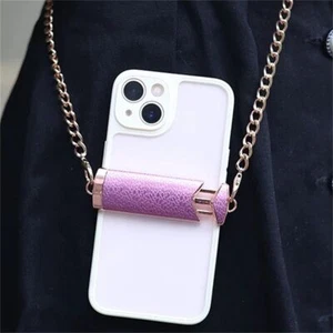 Custodia telefono cinghia supporto clip telefono tracolla catena - Foto 1 di 12