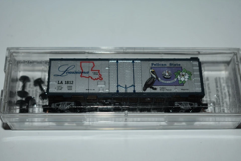 N Scale MTL 21385 Louisiana State Car 40 ' Std. Plug Door Boxcar 1812  K9449 - Image 1 of 1