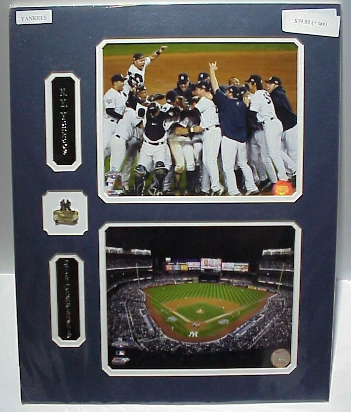 New York Yankees 27th Championship Photo, Name Plates & Team Pin Collage 16x20   - Image 1 of 1