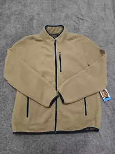 Free Country Giacca Uomo Free Cycle Zip Up Highland Sherpa Pile Cammello Taglia L - Foto 1 di 5