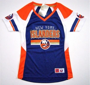 Majestic New York Islanders Women's Tape To Tape V-Neck Draft Me Jersey Shirt - Picture 1 of 3