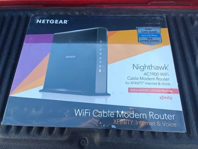 NETGEAR Nighthawk Modem AC1900/C7100V Router DOCSIS 3.0 Cable Modem - Image 1 of 3