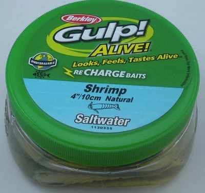 Berkley GAPSHR4-NAT Gulp Alive 4 " Schrimps 325ml Eimer Natürlich - Bild 1 von 4